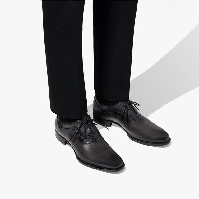 Profil皮革牛津鞋, NERO GRIGIO, hi-res 8