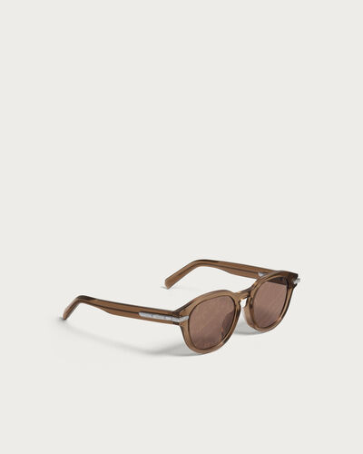 Sunrise Sunglasses, Transparent Brown & Brown Scri, hi-res
