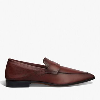 Lorenzo Scritto Kangaroo Leather Loafer, MATTONE, hi-res