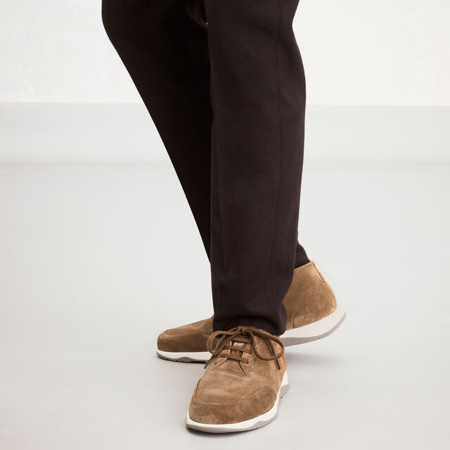 Echappee Scritto Suede Calf Derby, BEIGE, hi-res 2