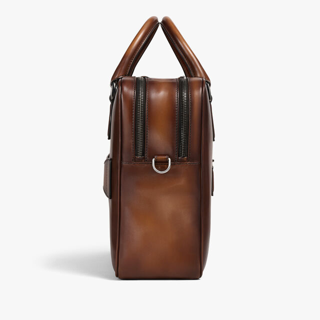 F088 Leather Briefcase, CACAO INTENSO, hi-res 5