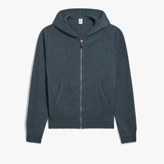 Classic Cashmere Zip-up Hoodie, DEEP EMRALD BLUE, hi-res