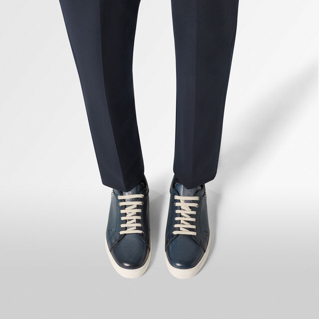 Playtime Venezia Calf Leather Sneaker, BLU MINERALE, hi-res 2