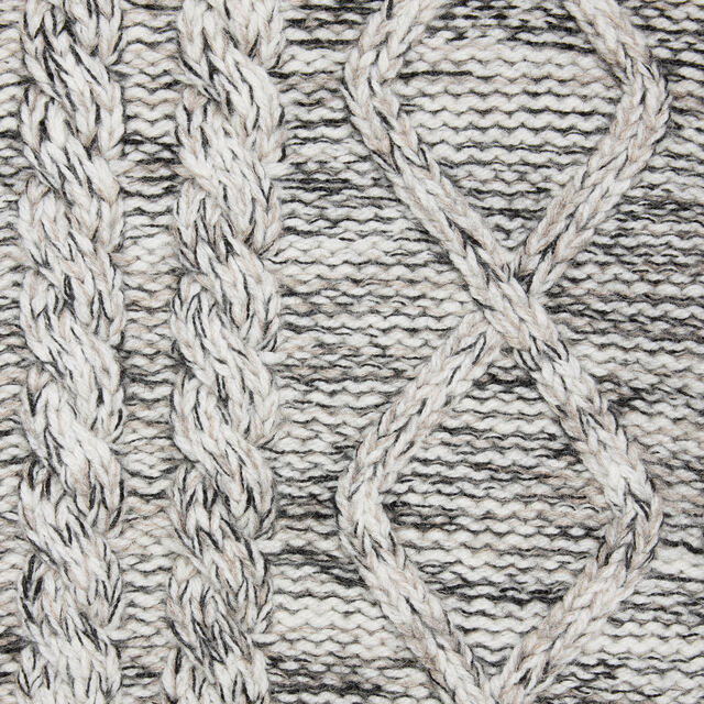 Marl Cables Turtleneck, ECRU / NOIR, hi-res 6