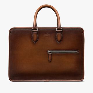 Un Jour Leather Briefcase, CACAO INTENSO, hi-res