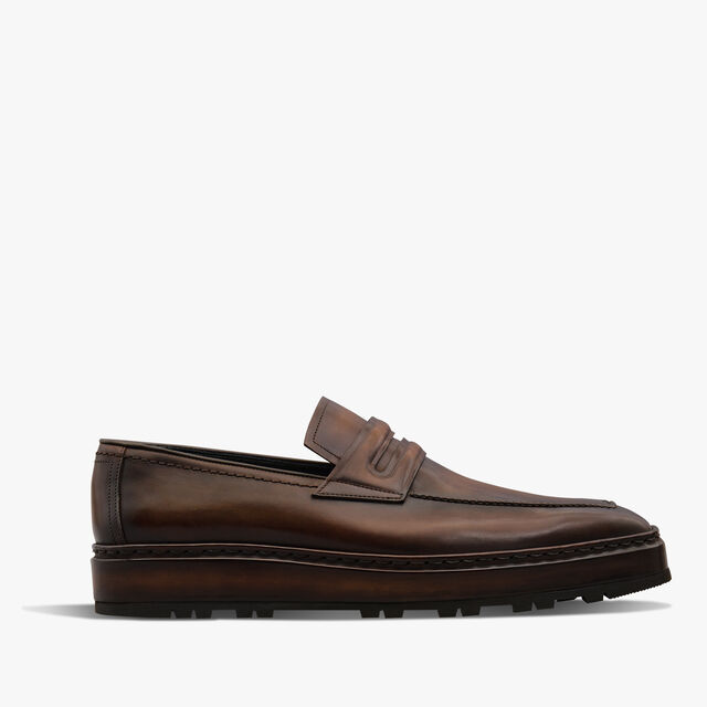 Andy Alto Leather Loafer, MARRONE INTENSO, hi-res 1