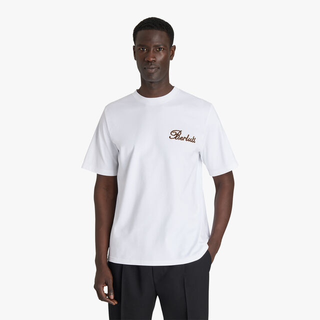 スモール 刺繍ロゴ Tシャツ, BLANC OPTIQUE, hi-res 2