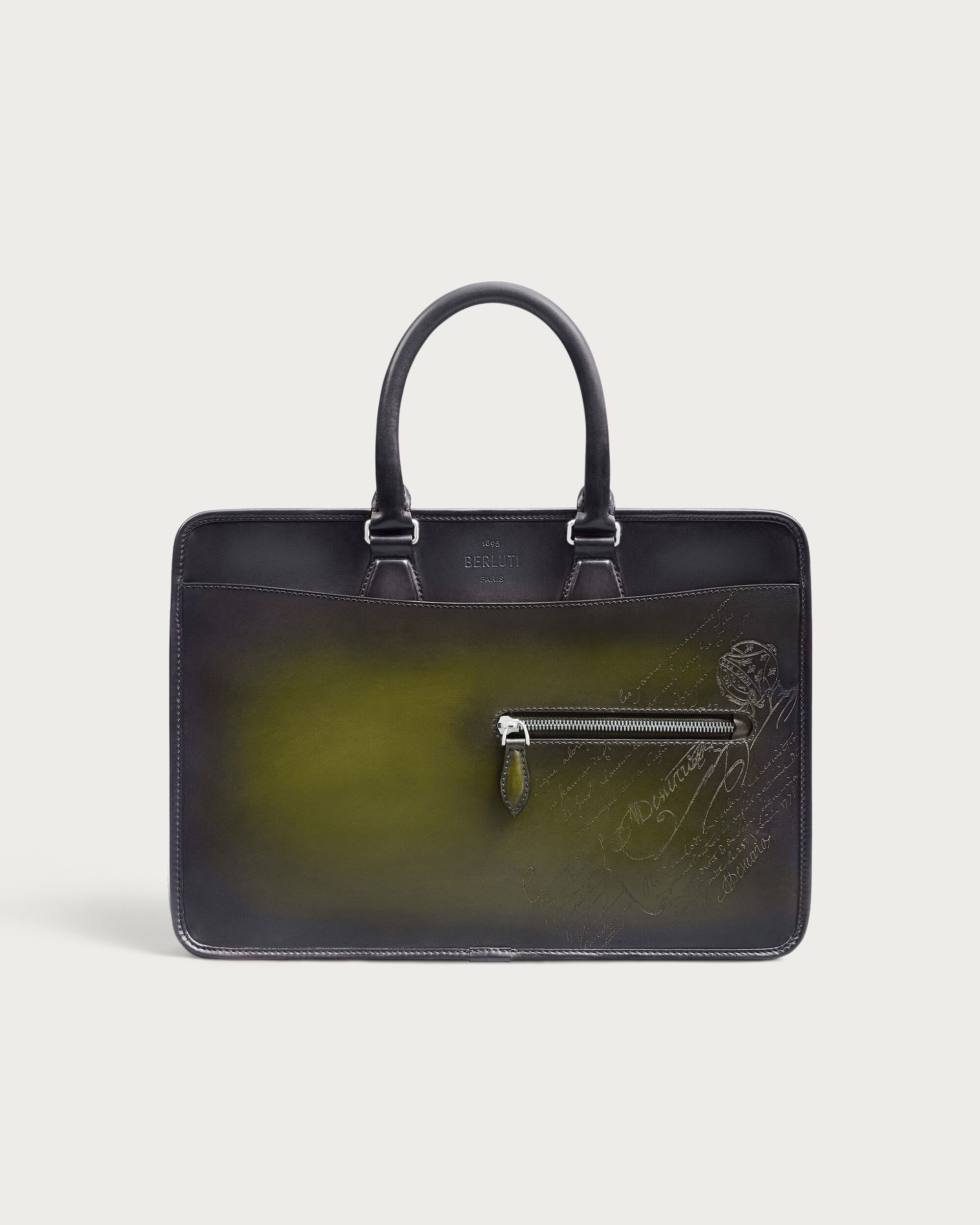 1 Jour Mini Gradiant Briefcase, Nero Grigio & Nero Caviar, hi-res