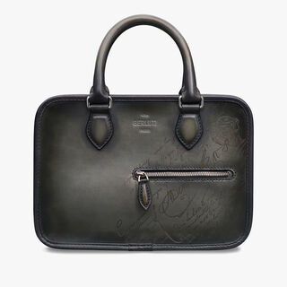 Sac Bandoulière Un Jour Gulliver En Cuir Scritto, ELEPHANT GREY, hi-res