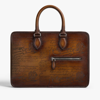 Un Jour Mini Scritto Leather Briefcase