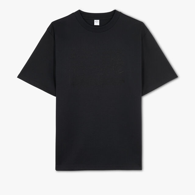 Embroidered Scritto T-Shirt, NOIR, hi-res 1