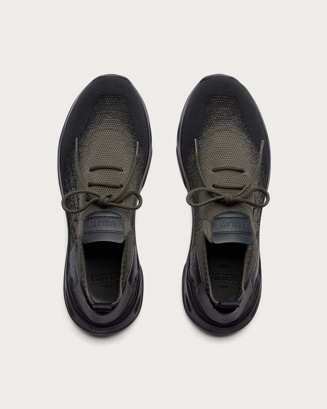 Shadow Sneaker, Gradiant Dark Black & Green, hi-res