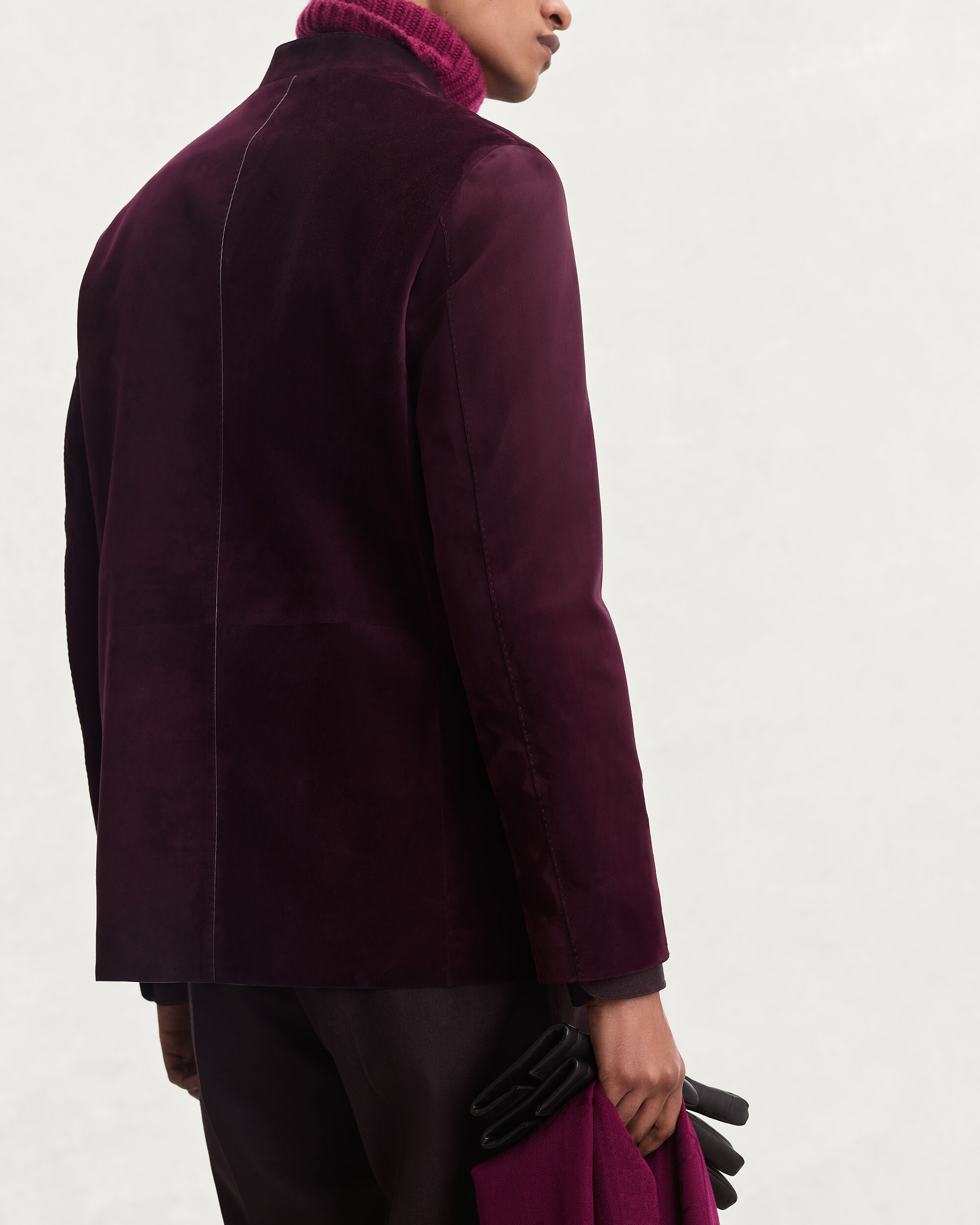 Patina Leather Forestière Jacket, Purple Grape, hi-res