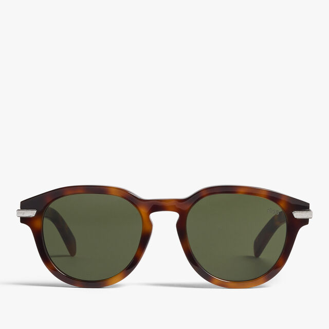 Sunrise Acetate Sunglasses, DARK HAVANA + SOLID GREEN, hi-res 1