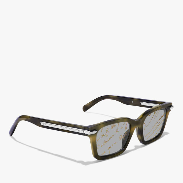 Radiant Acetate Sunglasses, KHAKI + SCRITTO GOLD, hi-res 2