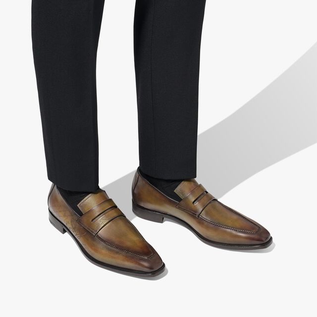 Andy Démesure Scritto Leather Loafer, ALEZAN, hi-res 7