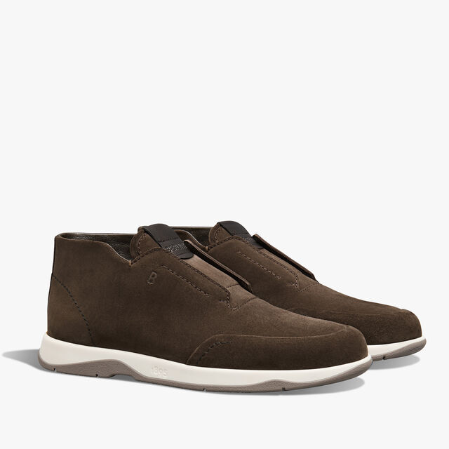 Echappée Suede Calf Slip On, DARK BROWN, hi-res 2