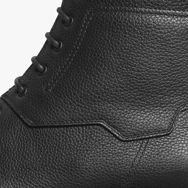 New Oslo Grained Calf Leather Boot , BLACK, hi-res 8