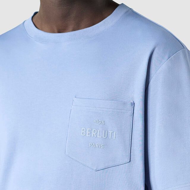 Pocket Logo T-Shirt, PALE BLUE, hi-res 5