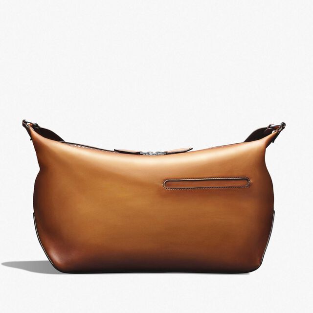 Toujours Soft Zipped Hobo Leather Messenger, ICE GOLD, hi-res 1
