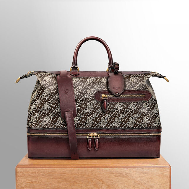 Viaggio Toile Marbeuf Travel Bag, DARK BROWN + MADURO, hi-res 9
