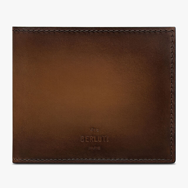 Makore Slim Leather Compact Wallet, CACAO INTENSO, hi-res 1