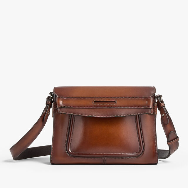 Andy Crossbody Leather Messenger, CACAO INTENSO, hi-res 6