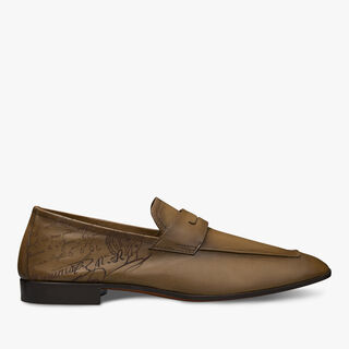 Lorenzo Rimini袋鼠皮乐福鞋, OLIVE, hi-res