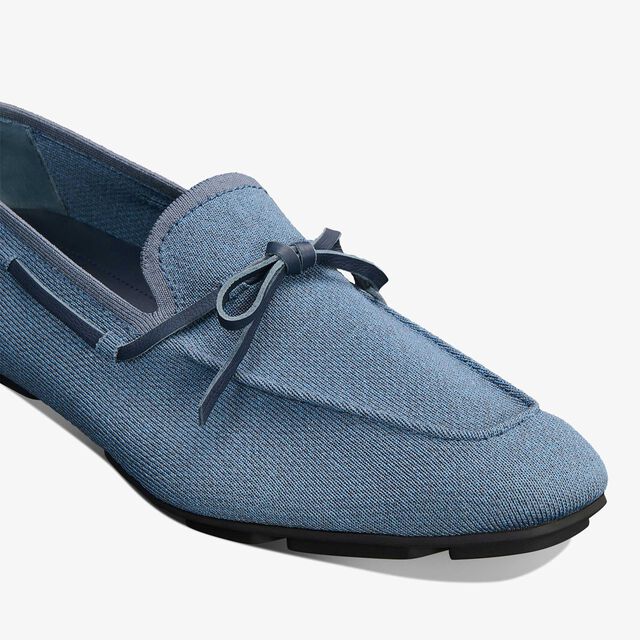 Lorenzo Drive Linen Knit Loafer, SOFT BLUE, hi-res 5