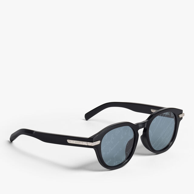 Sunrise Acetate Sunglasses, BLACK + GREY SCRITTO SILVER, hi-res 2