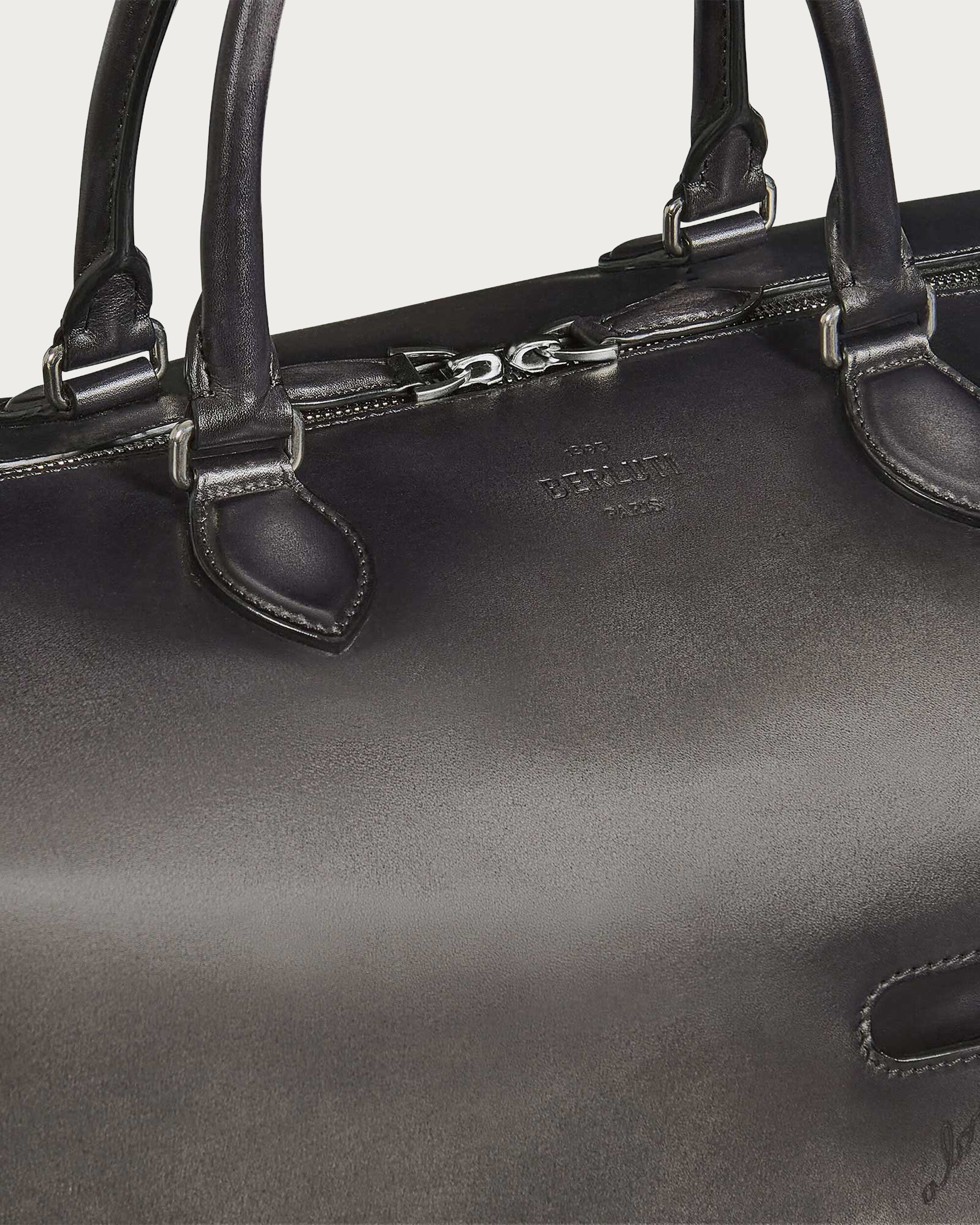 Toujours Soft Zipped Bag Travel Bag, Nero Grigio, hi-res