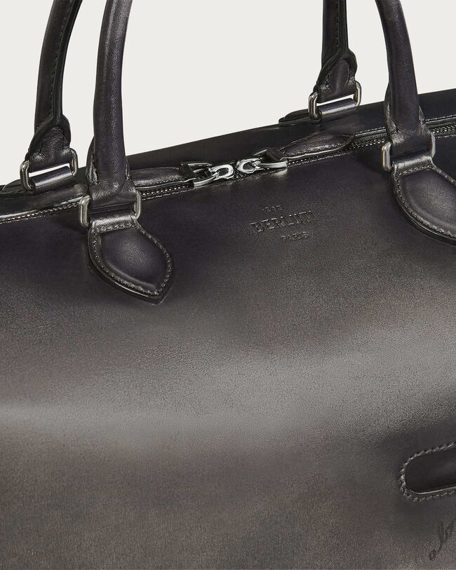 Toujours Soft Zipped Bag Travel Bag, Nero Grigio, hi-res