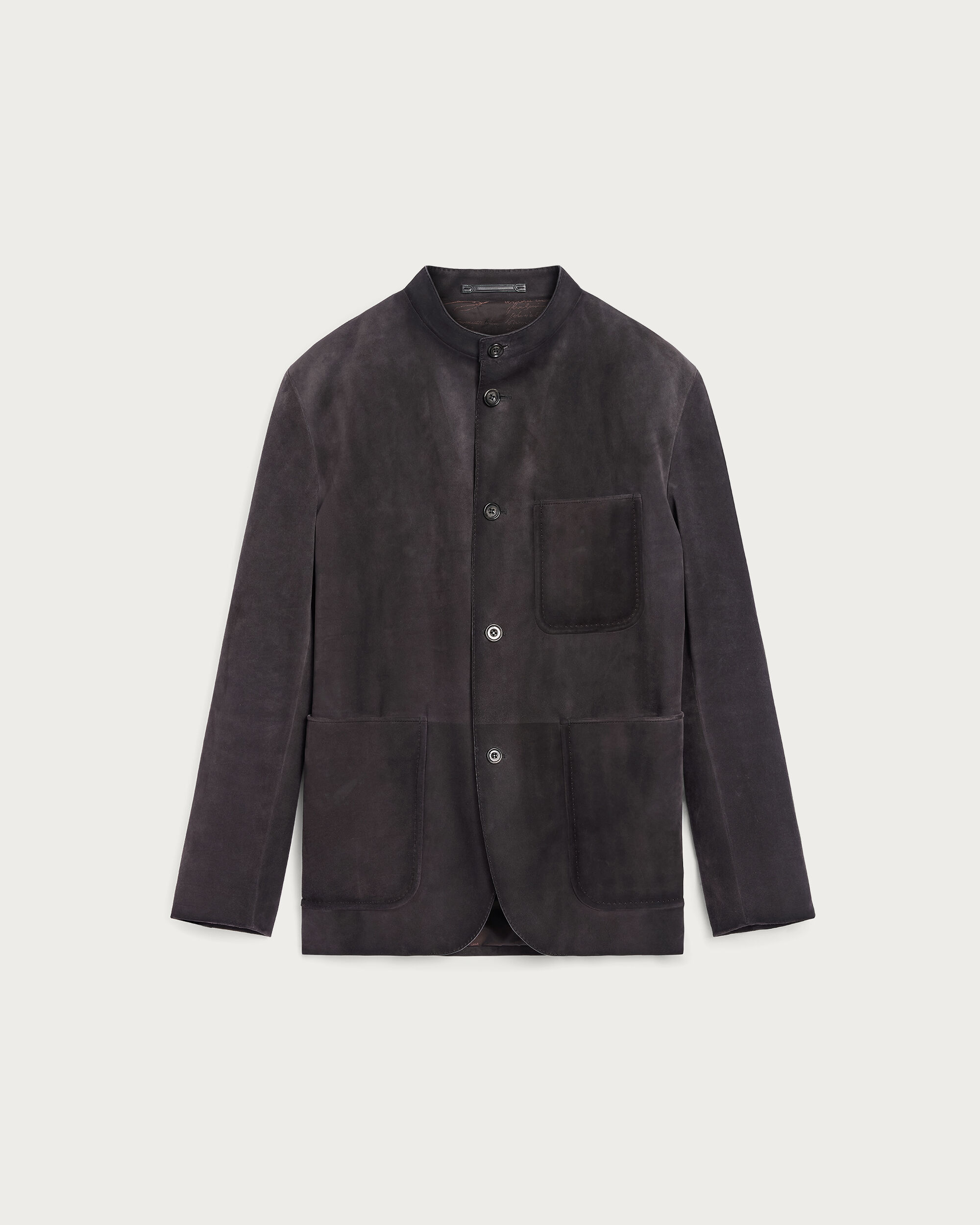 Patina Leather Forestière Jacket, Warm Purple Grey, hi-res