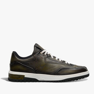 Playoff Scritto Venezia Calf Leather Sneaker, NERO CAVIAR, hi-res