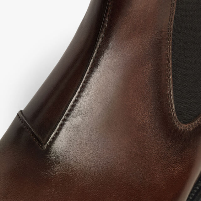 Alessio Venezia Calf Leather Chelsea Boot, MARRONE INTENSO, hi-res 7
