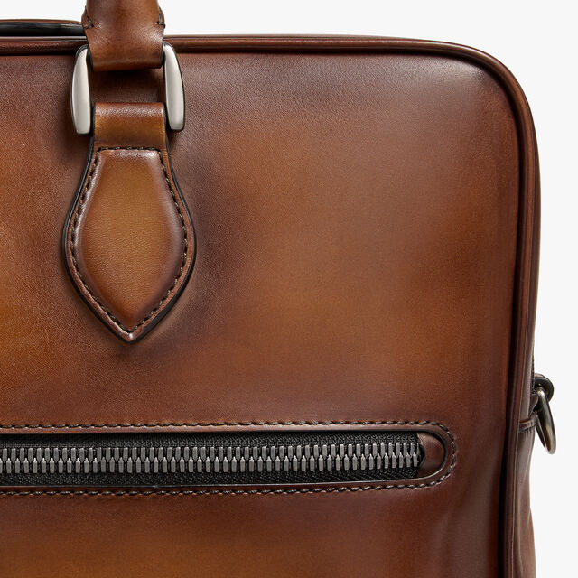 F088 Leather Briefcase, CACAO INTENSO, hi-res 8