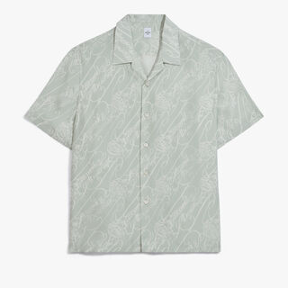 Marbeuf Scritto Short Sleeved Shirt, CELADON SCRITTO, hi-res