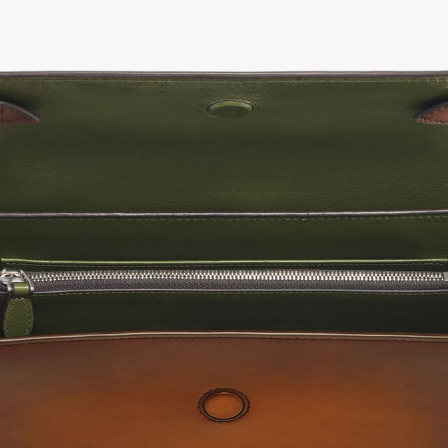 Andy Flap Pouch In Leather, CACAO INTENSO, hi-res 8