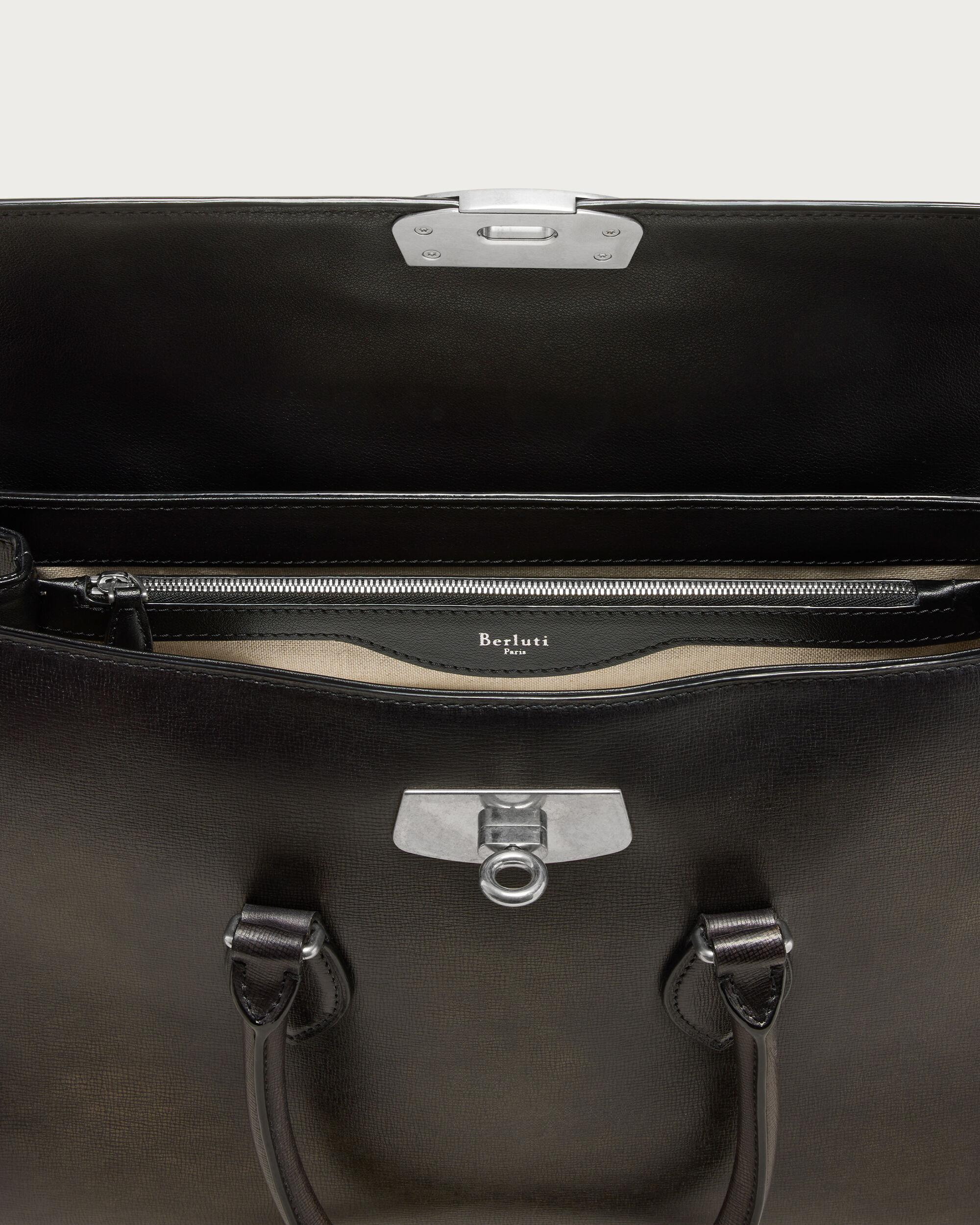 E'Mio Briefcase, Grey Flanel, hi-res