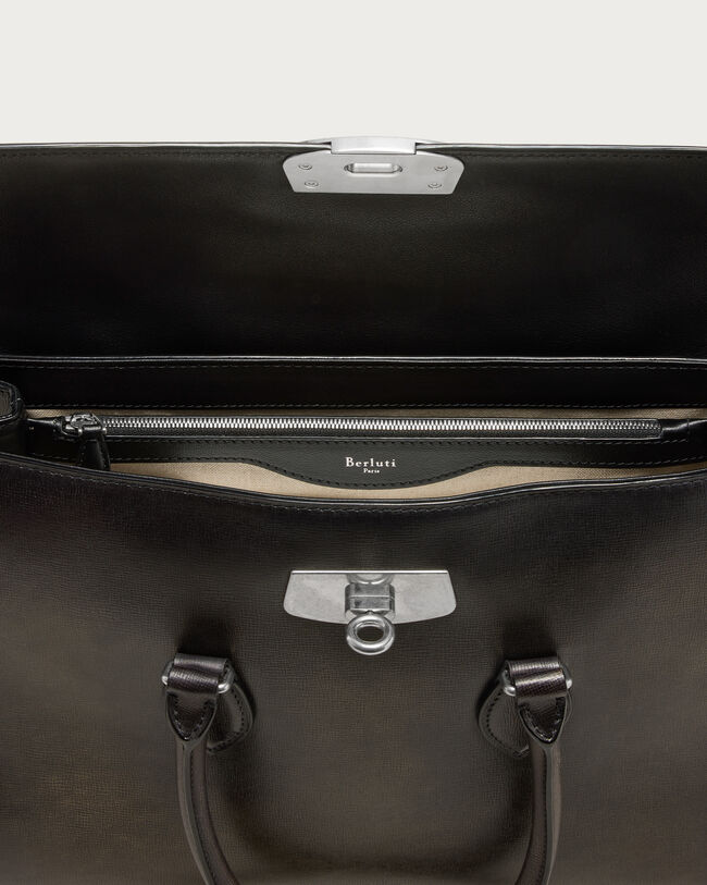 E'Mio Briefcase, Grey Flanel, hi-res