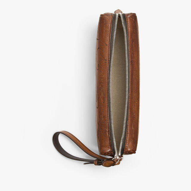Rosewood Scritto Leather Pouch, FIAMMA, hi-res 7