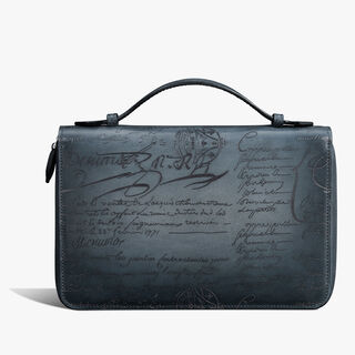 Itauba Wide Scritto Leather Long Zipped Wallet Itauba Wide Scritto Leather Long Zipped Wallet