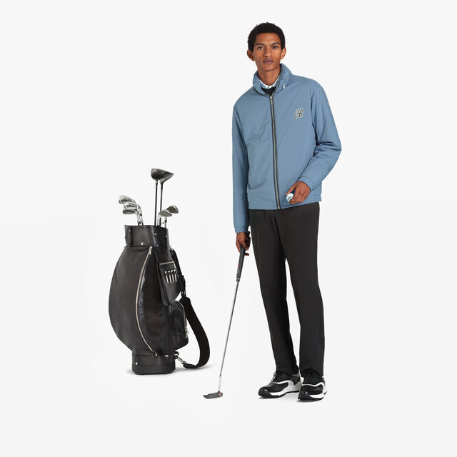 Golf Light Nylon Warm Up Jacket, STORM BLUE, hi-res 4