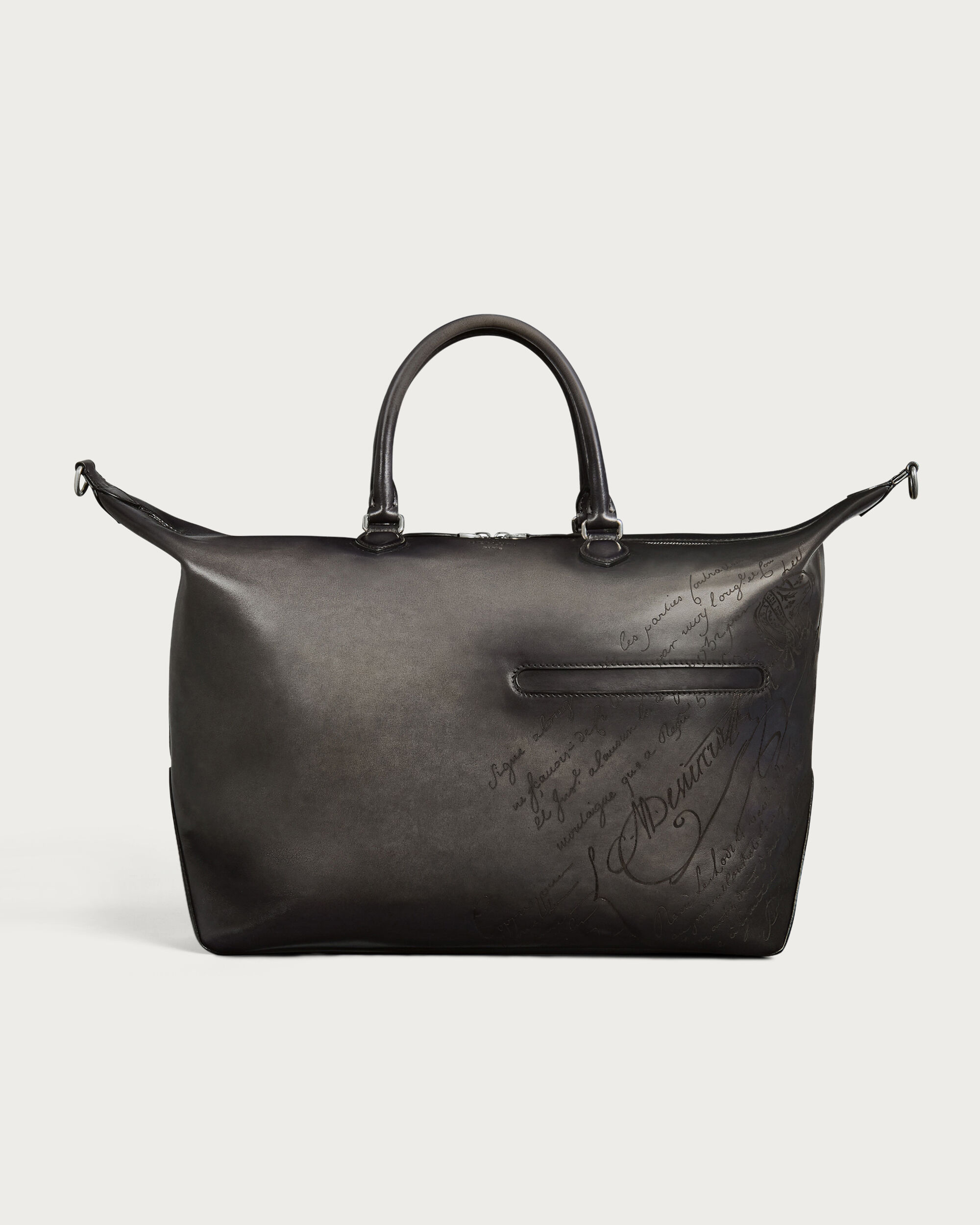 Toujours Soft Zipped Bag Travel Bag, Nero Grigio, hi-res