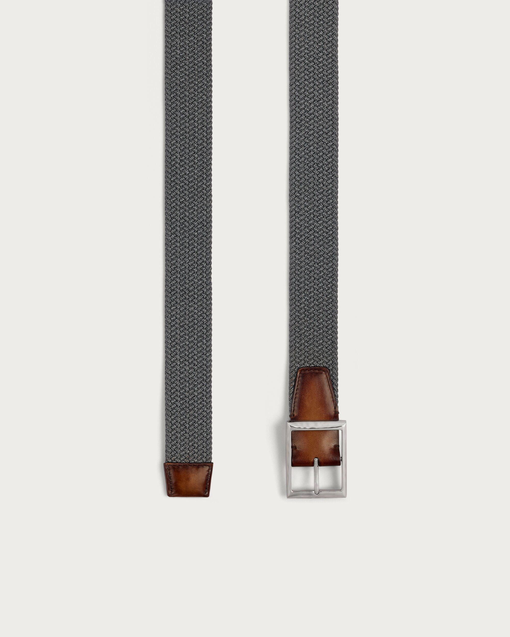 Classic Tressée Belt, Grey, hi-res