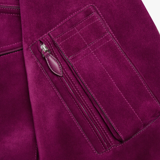 Suede Bomber, PURPLE FUSHIA, hi-res 6