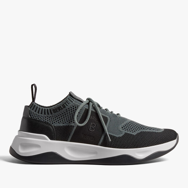 Shadow Knit And Lagoon Calf Sneaker, TEMPEST / BLACK, hi-res 1