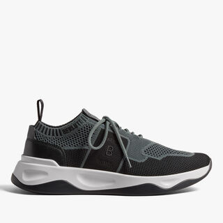 Shadow Knit And Lagoon Calf Sneaker, TEMPEST / BLACK, hi-res