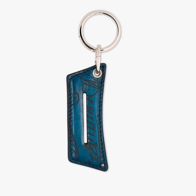 Andy Strap Scritto Leather Key Ring, AVEIRO, hi-res 1