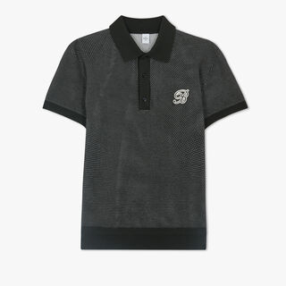 Golf Cotton and Silk Polo, DEEP GREEN, hi-res